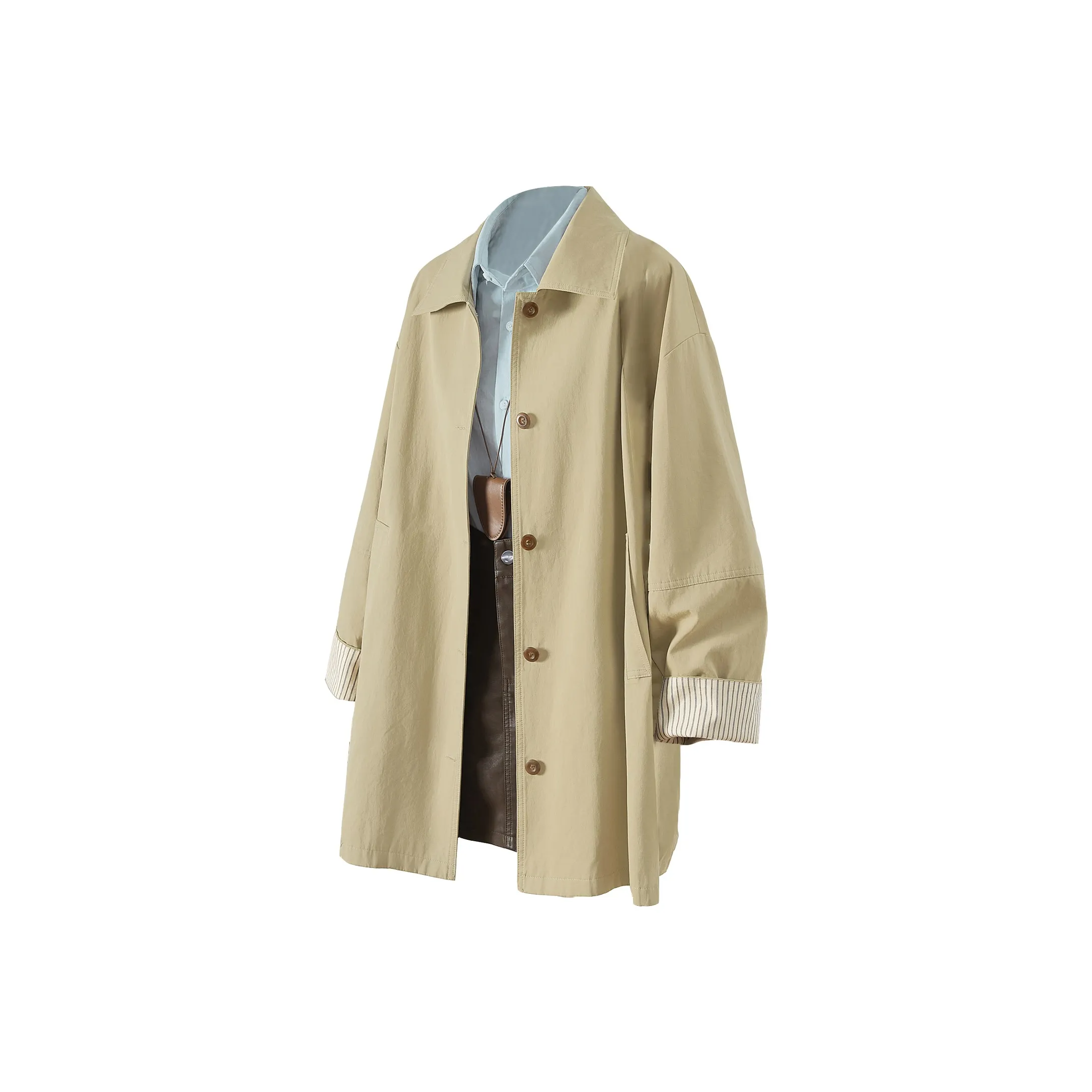 TOUCH Тренчкот Женский Хаки Зеленый