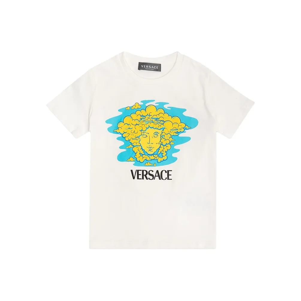 VERSACE SS23 Белый Kids T Рубашки