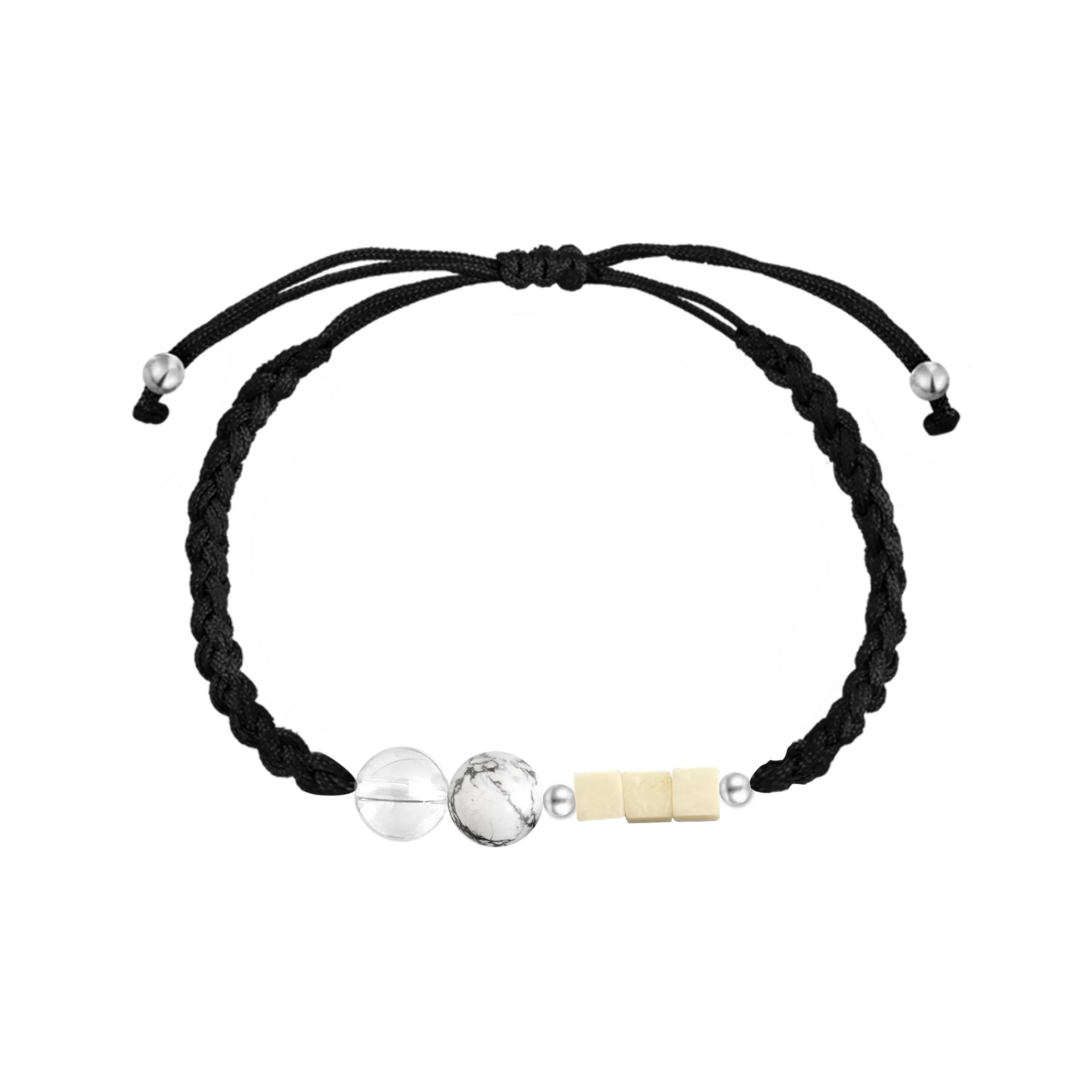 SIMPLE JOYS Белый Бирюзовый Браслет Шнурки Женские