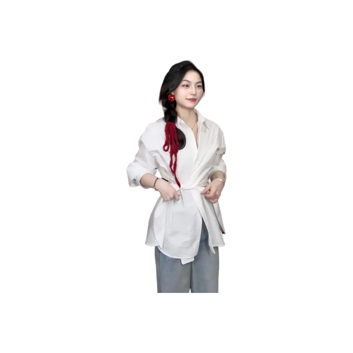 GOSO Белые Женские Рубашки