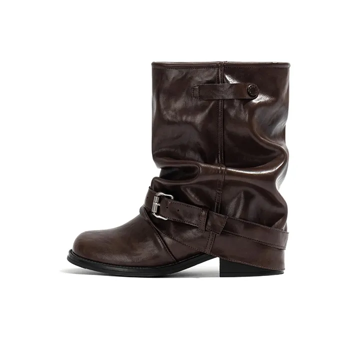 LAOMIAO Ботильоны Коричневый Женские