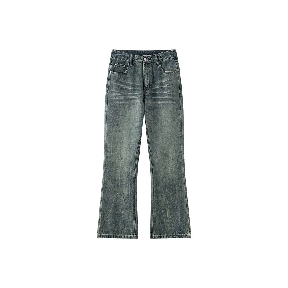 HKRXEC Темные Ностальгические Мужские Джинсы