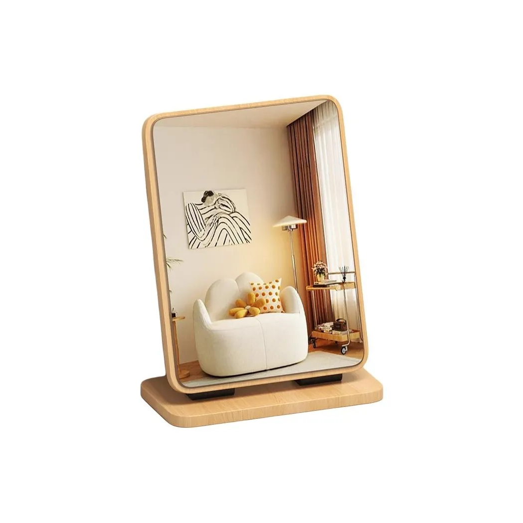 ECOHOME Дом Стол Зеркало Деревянный Премиум Feel Vanity Стол Зеркало Спальня Складное Зеркало MAKE UP Зеркала