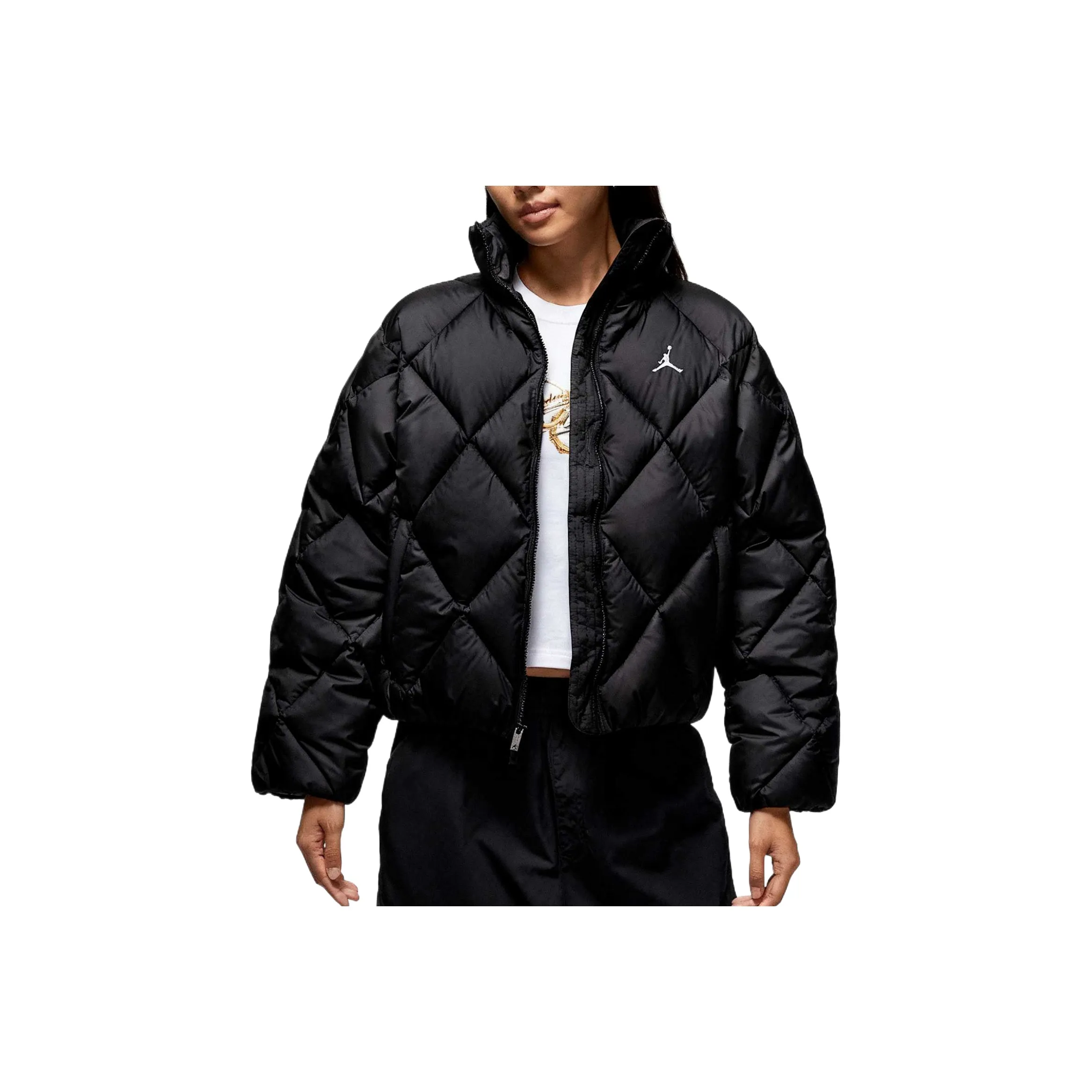 Джордан Женская Стеганый Пух Пуховая Куртка Женская