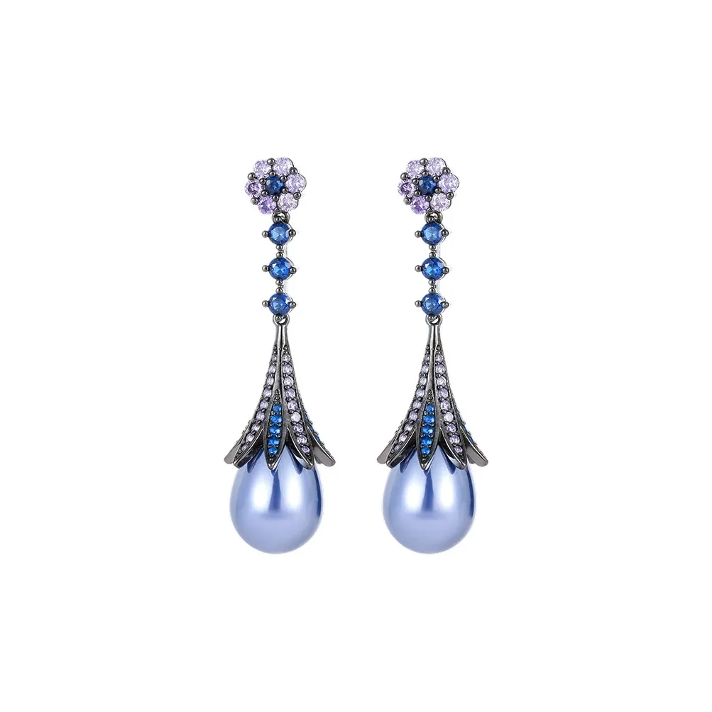 Серьги VIOLET с искусственным жемчугом женские