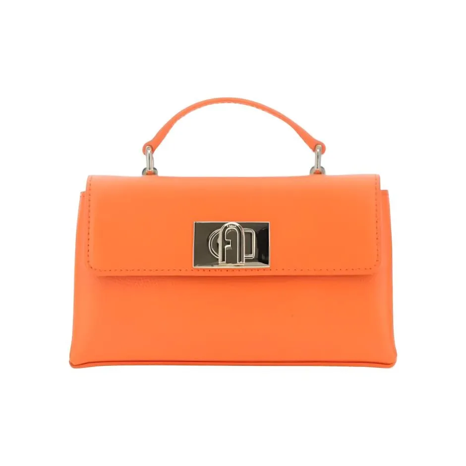 Furla 1927 Collection Кожа Сумка Мини Женская Апельсин