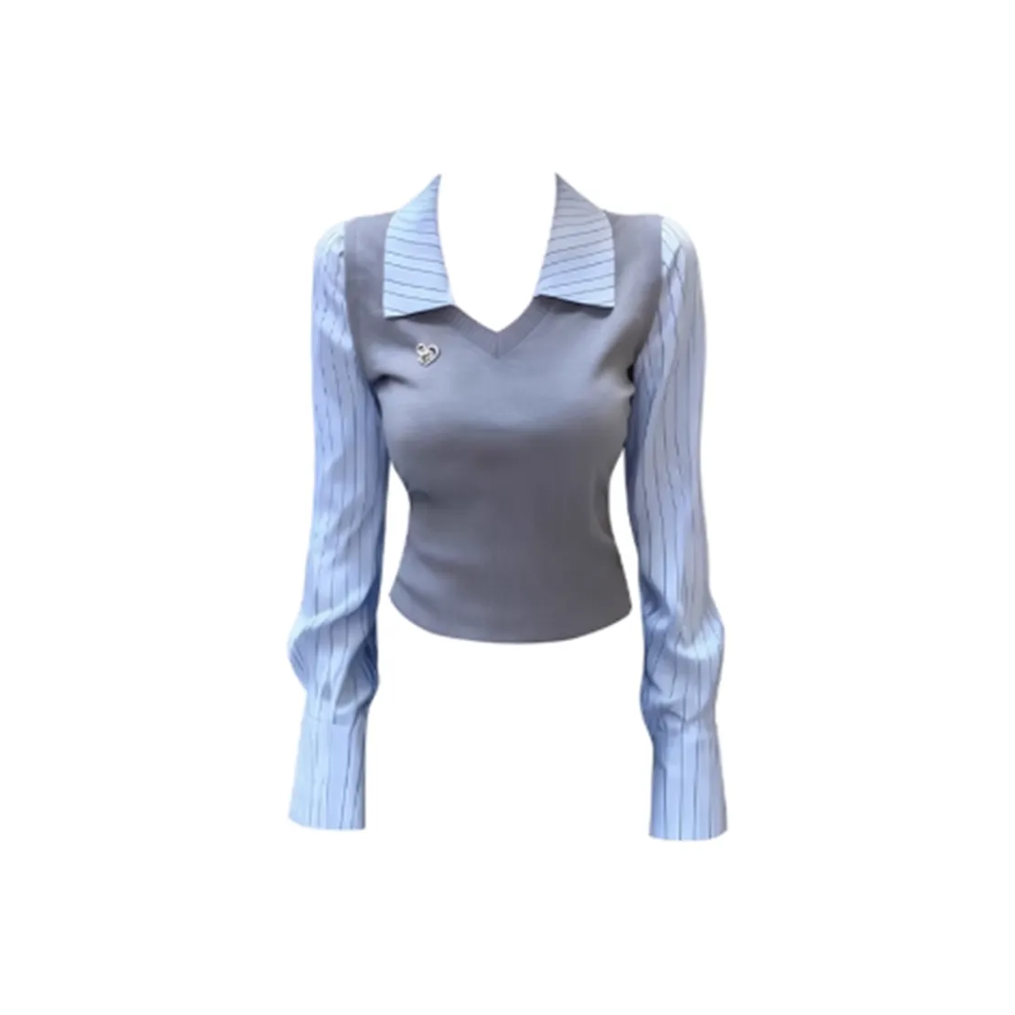 IUNOP Длинный рукав рубашка топ женский