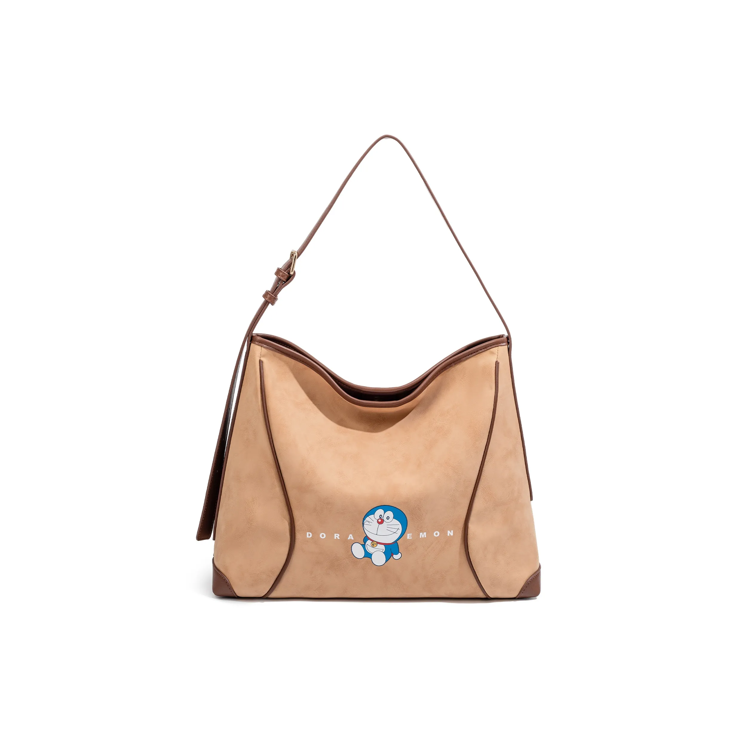 DoraemonA Doraemon Doraemon X Robot Cat Co Brand PU (полиуретан) Сумка через плечо Стандартная Женская Темно-коричневая