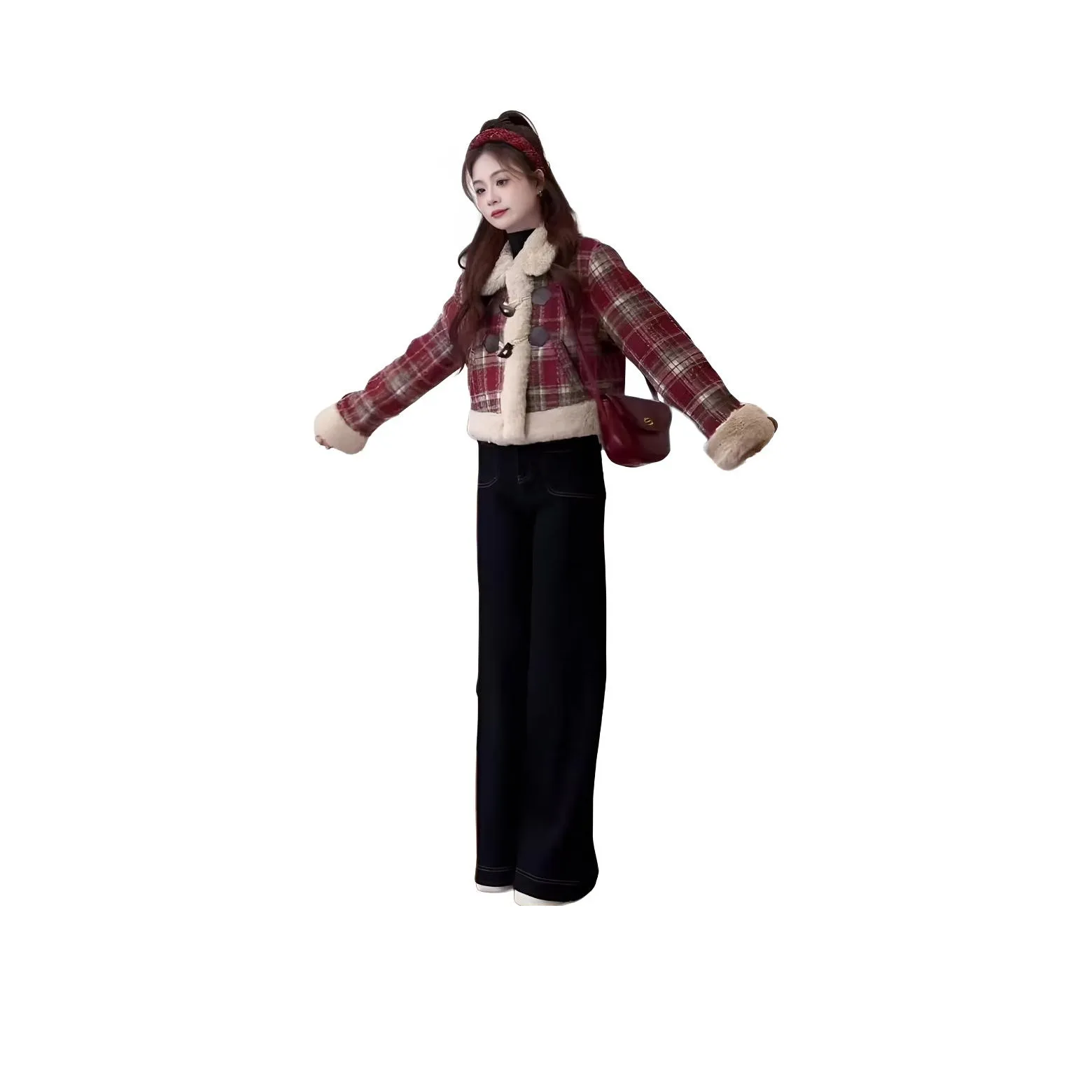 XIANSINIAO Укороченное пальто женское