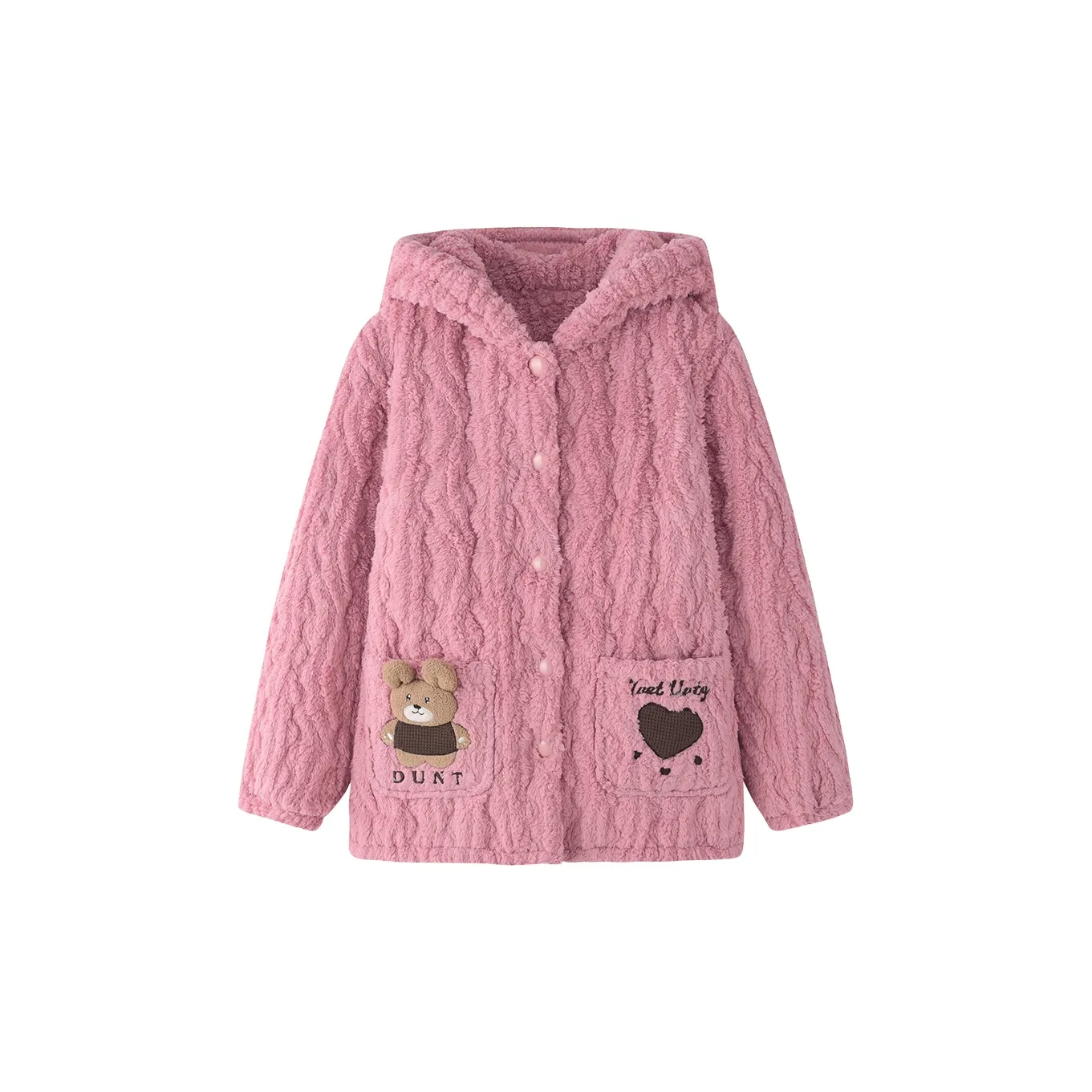 DUOQIAOMEI Розовый Женские Пижамные Верхние Части