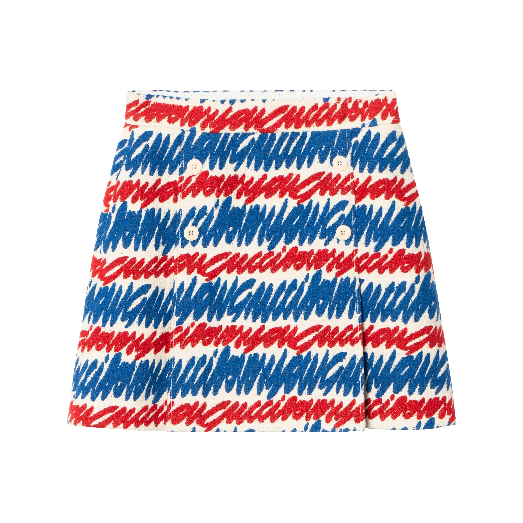 GUCCI SS23 Повседневный Длинный Юбка Женские Синий