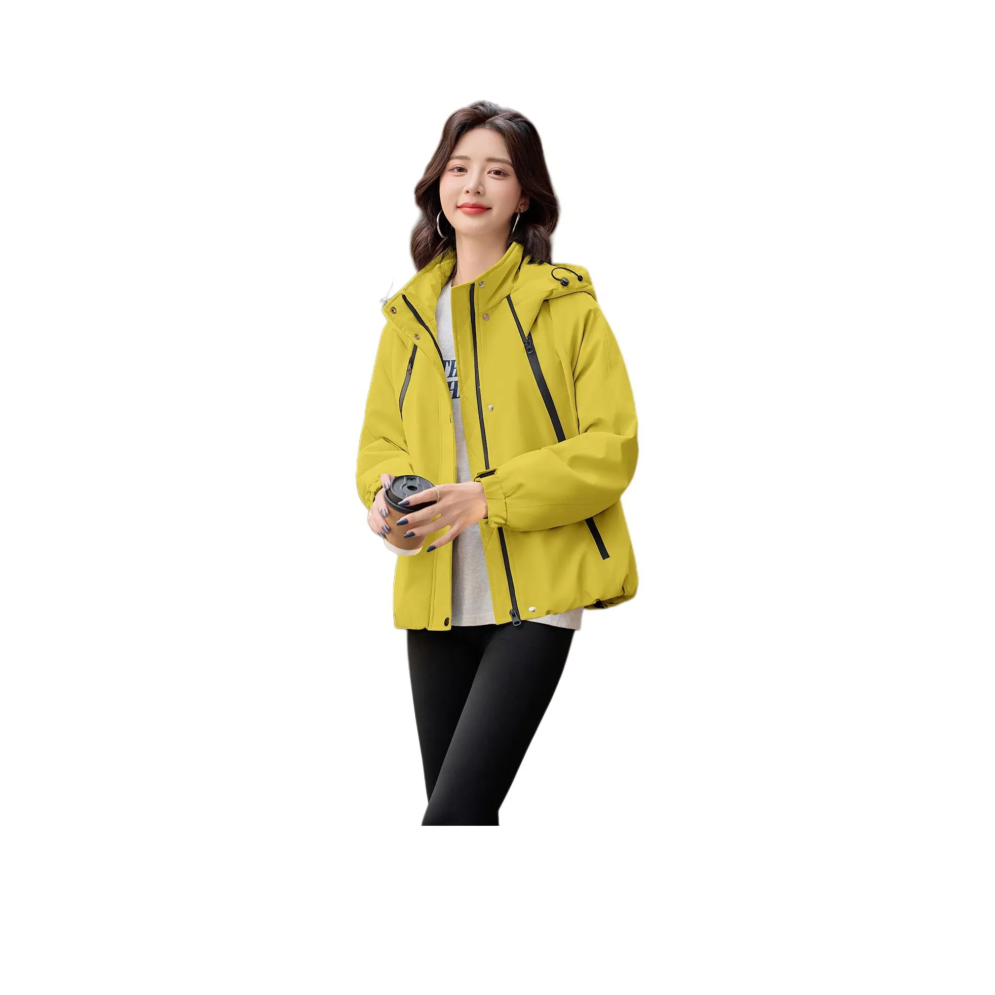 MJ Осенний Зимний Тренчкот Женский