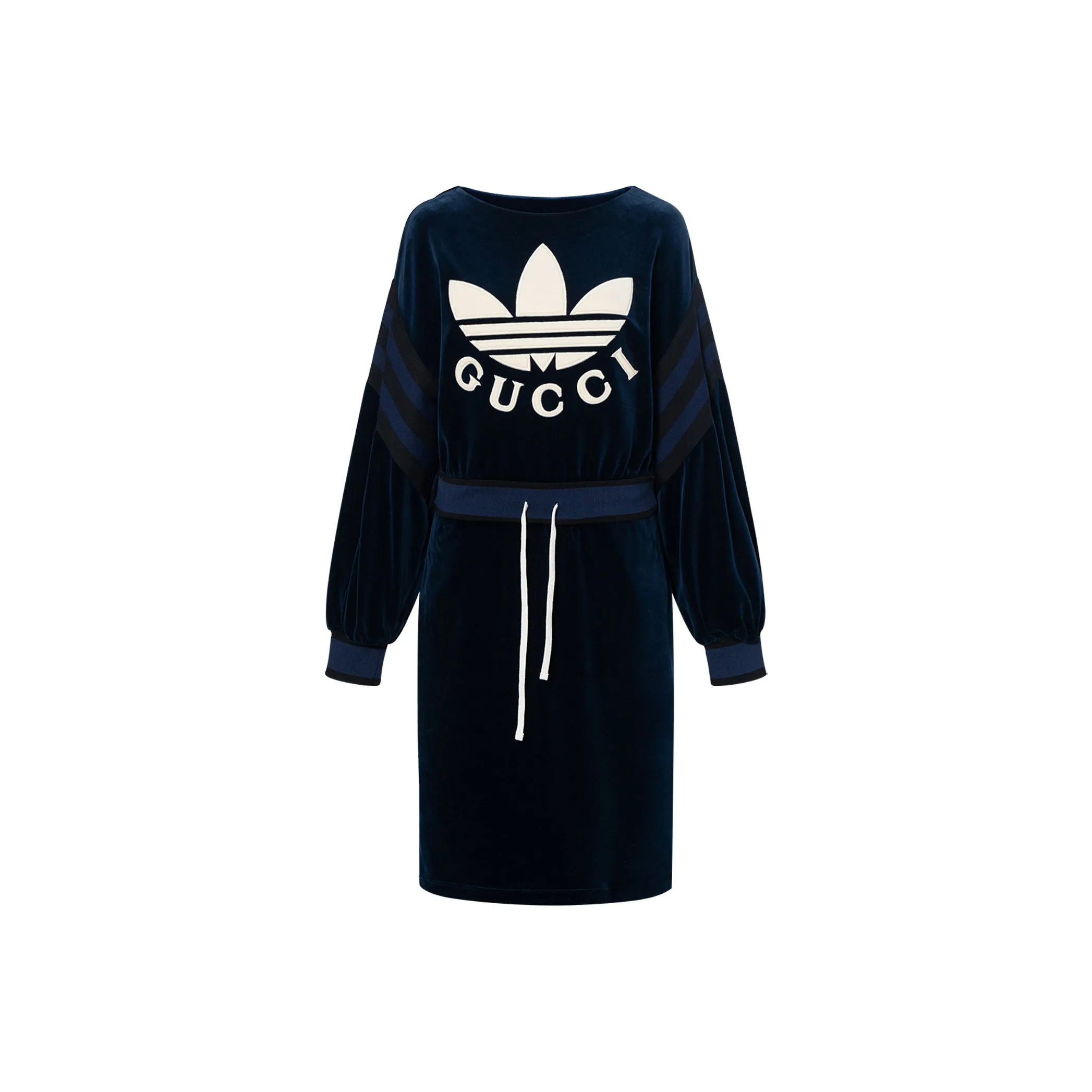 Adidas X GUCCI Long-Sleeved Dresses Women's Blue