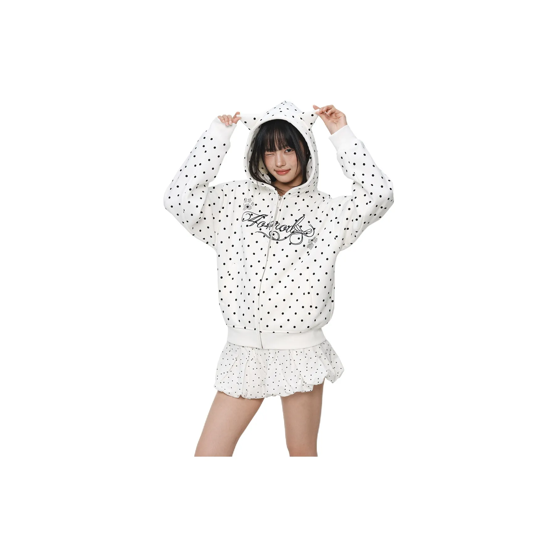 404MOB GANG Белый Женский Свитшот