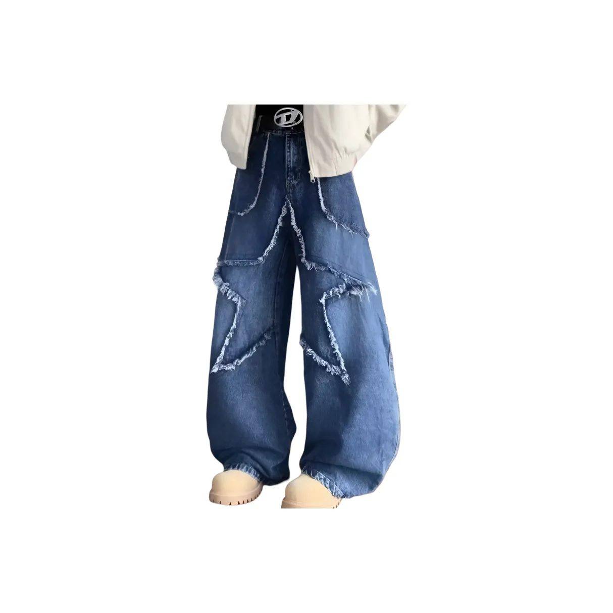 SNEIKLAU Синий Унисекс Джинсы