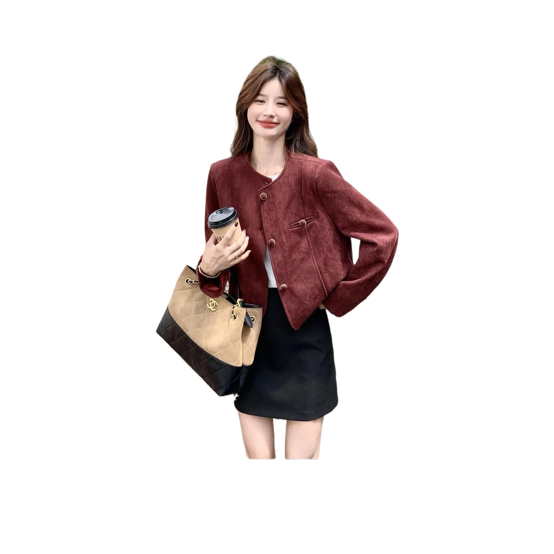 XIANSINIAO Укороченное пальто женское