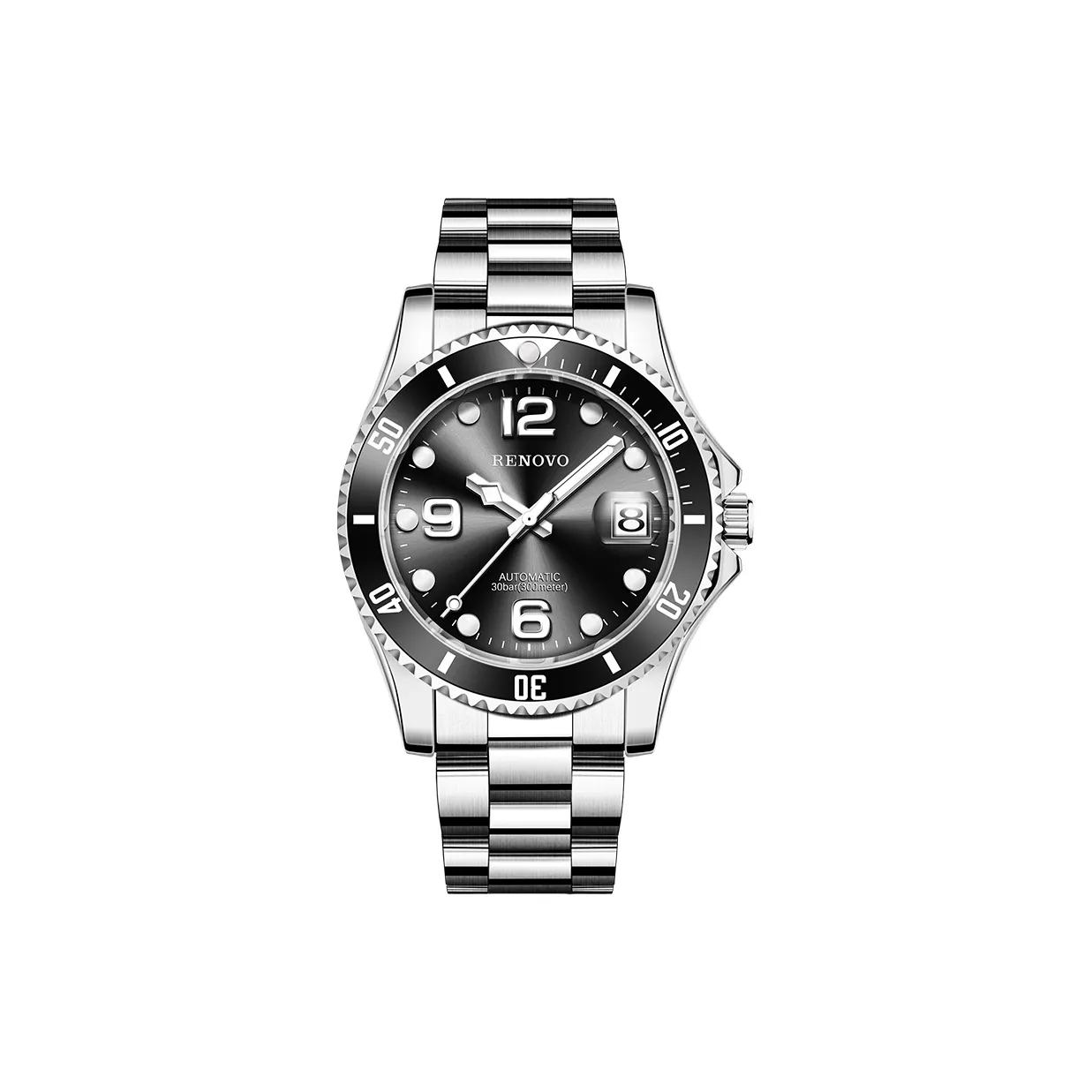 RENOVO Submariner Collection Автоматический Механический Механизм Нержавеющая Сталь Ремешок Часы Мужские Часы