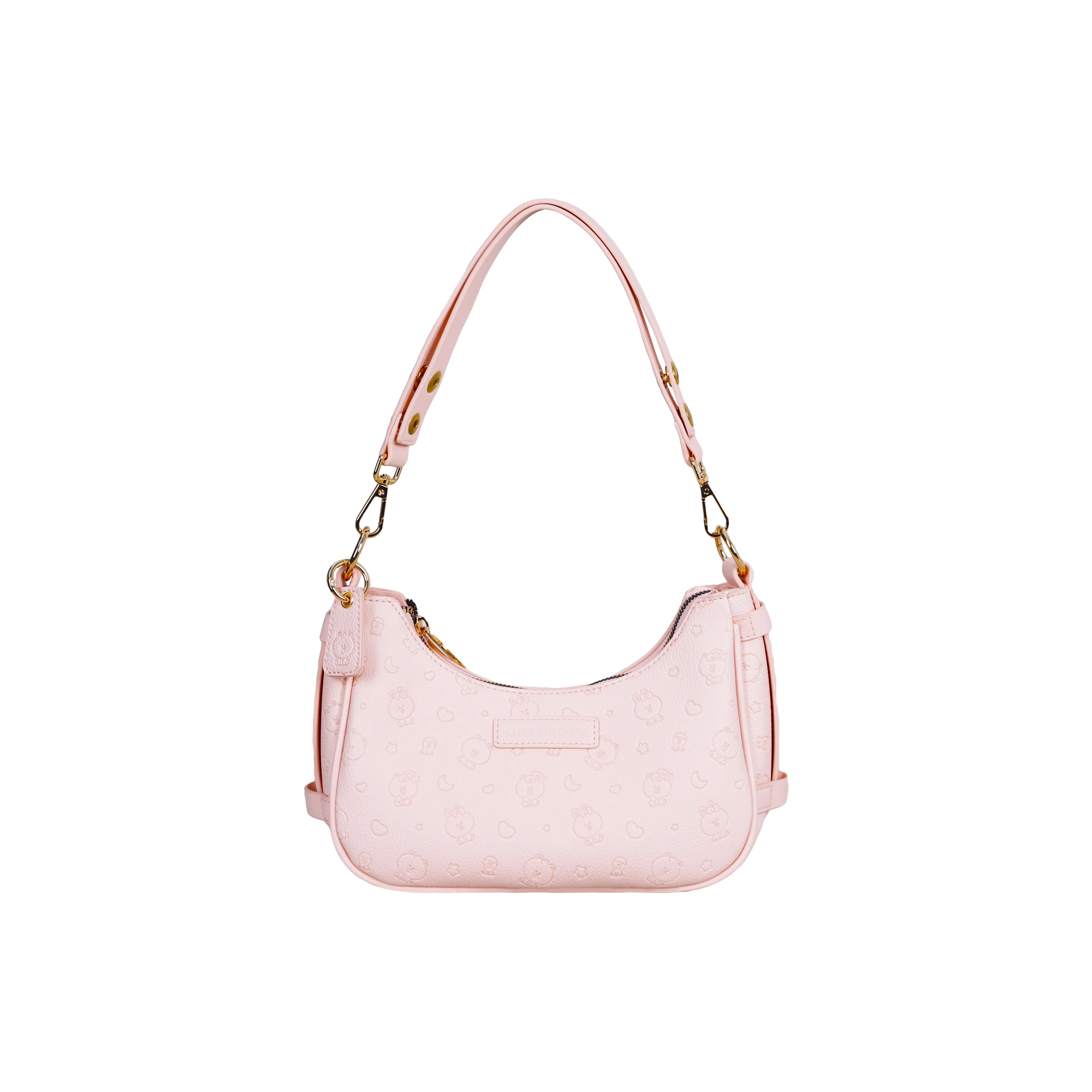 LINE FRIENDS ПУ (полиуретан) Сумка через плечо Женская Розовая Светло-зеленая Коричневая