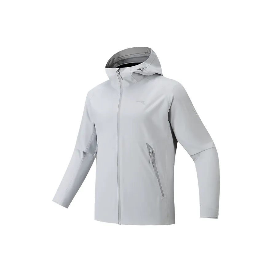 ANTA x ZHONGGUOGUOJIADILI LIANMINGKUAN Outdoor Collection Водонепроницаемый Ветрозащитный и Дождезащитный Ветровка Мужской