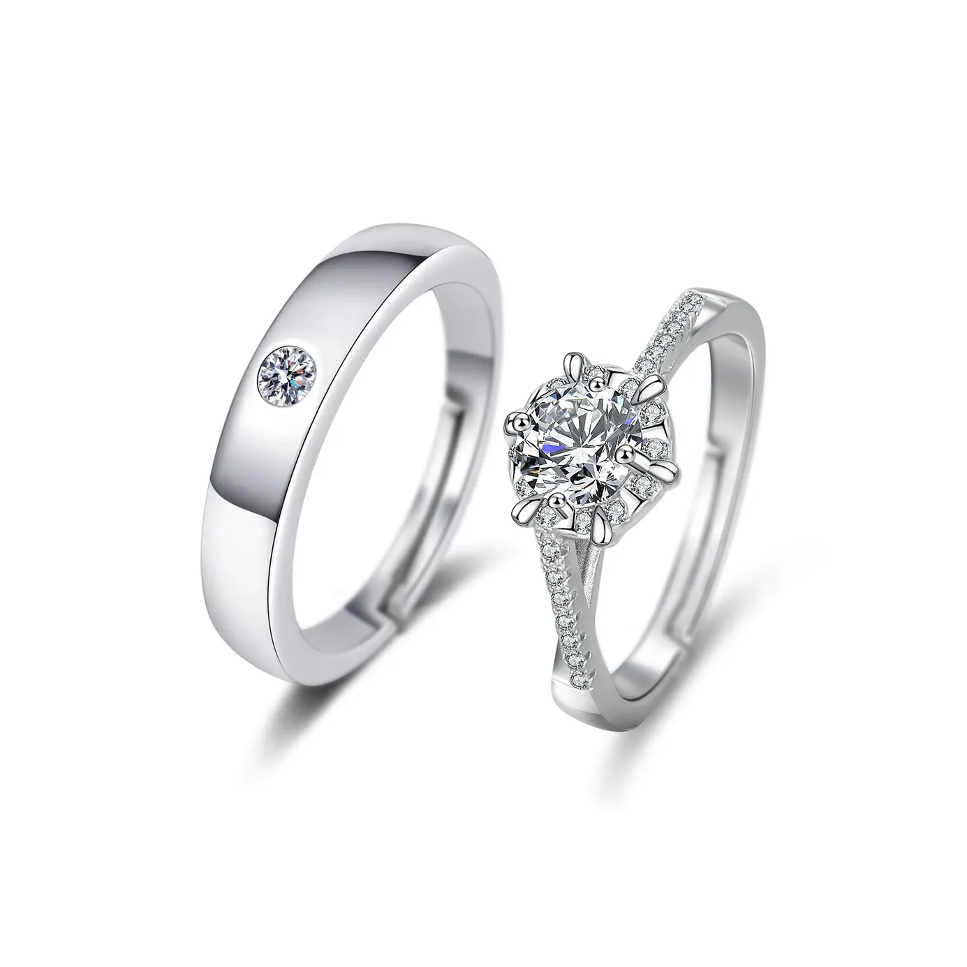 JINGFAN Искусственный топаз кольца унисекс