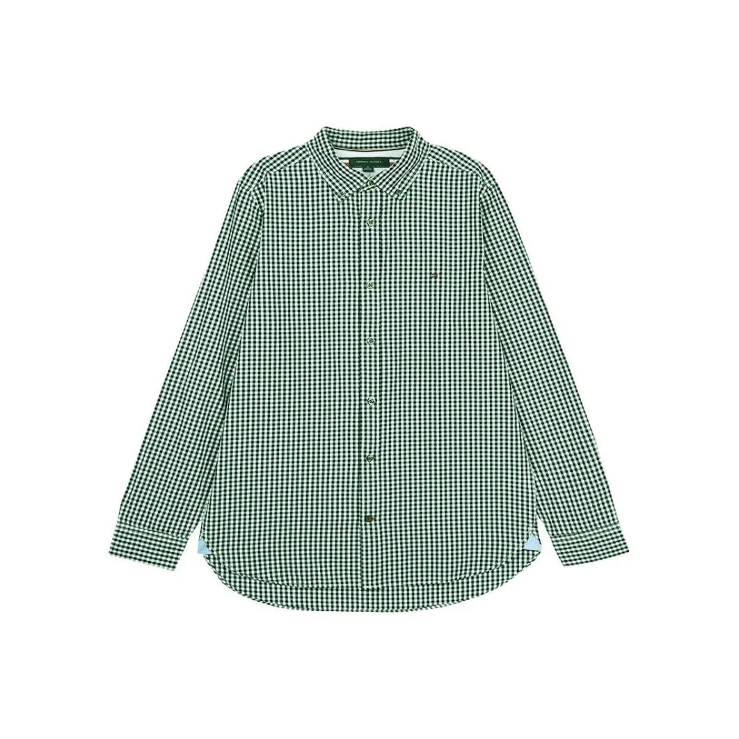 Tommy Hilfiger Зеленые Мужские Рубашки