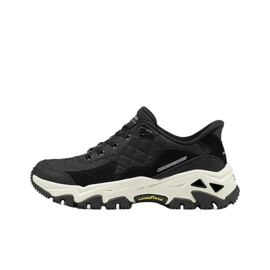 Skechers На открытом воздухе Устойчивый к истиранию Поддержка Отскок Альпинизм Походная обувь Женские Черный белый