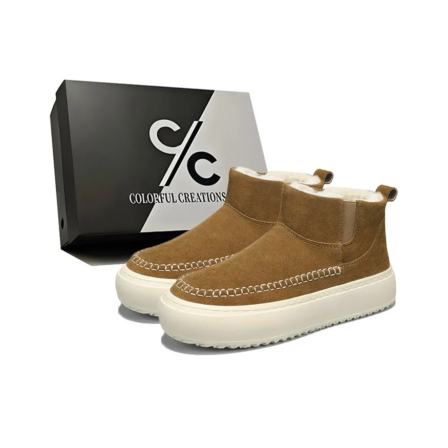 Colorful Creations Термический Увеличивающий Высоту Устойчивый к Износу Противоскользящий Короткий Снегобут Мужской