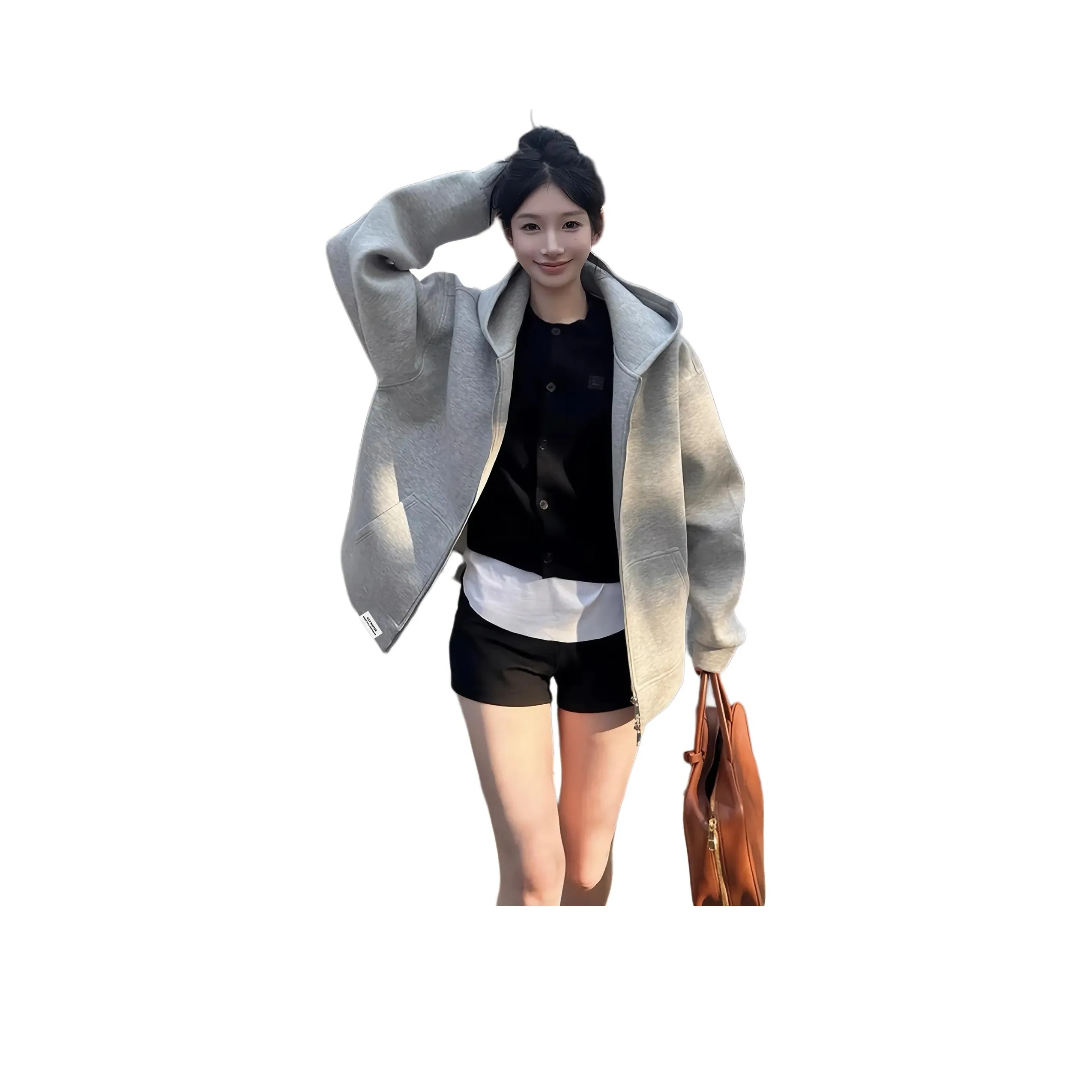 City Hipster Фотиния Серый Унисекс Куртки