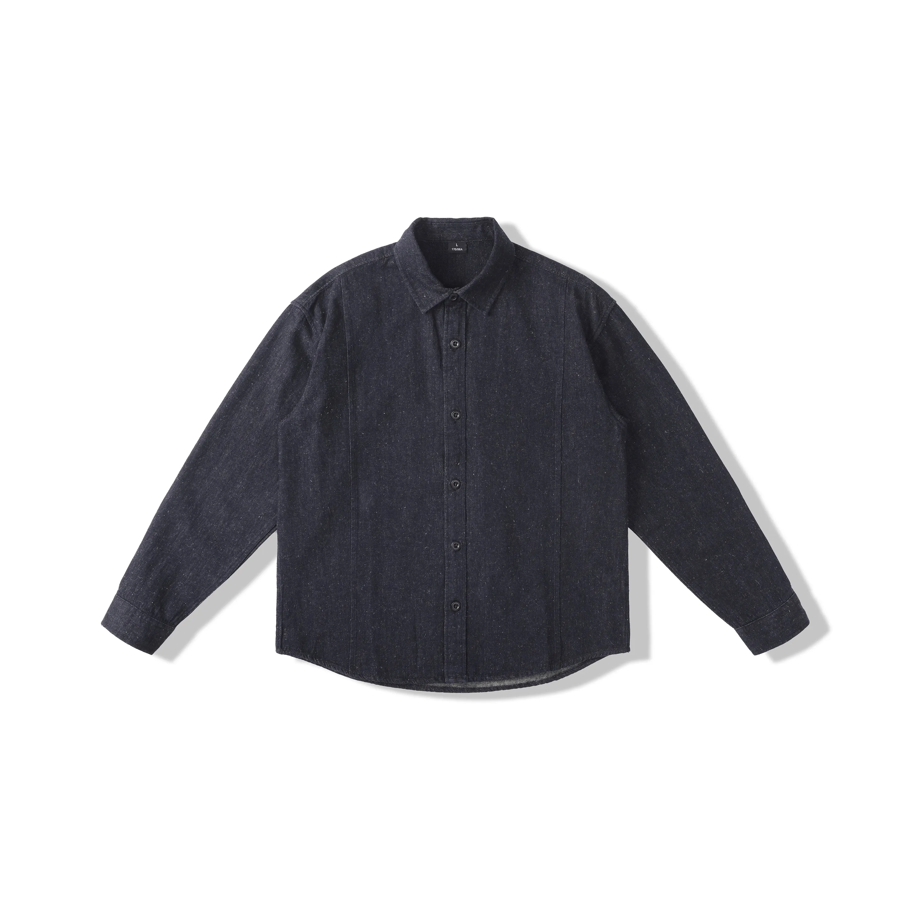 J.F.U Linen Blue Men's Shirts