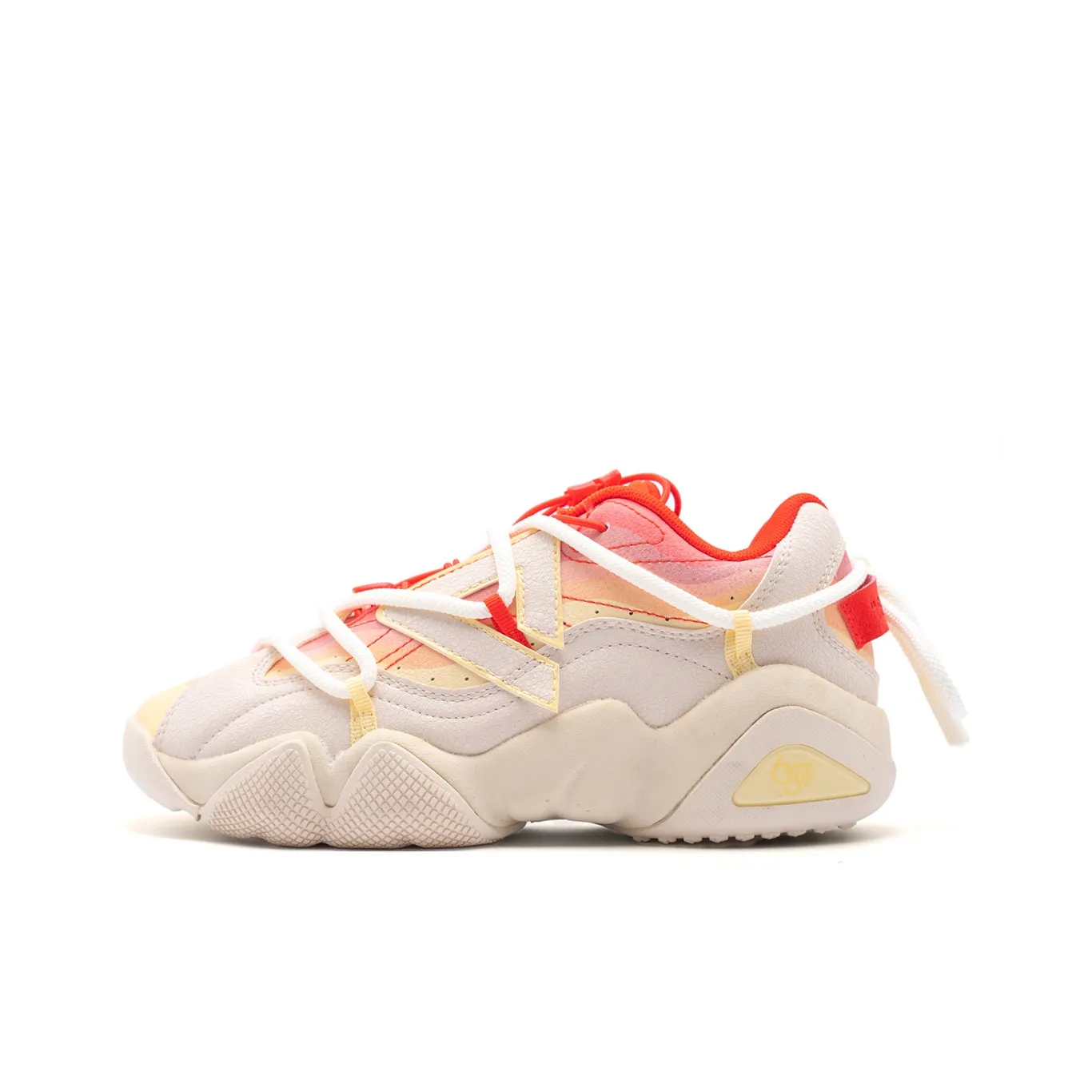 PEAK State Pole 6371 Амортизация Увеличение Высоты Устойчивость к Износу Низкий Топ Кроссовки Мужские Хаки Красный