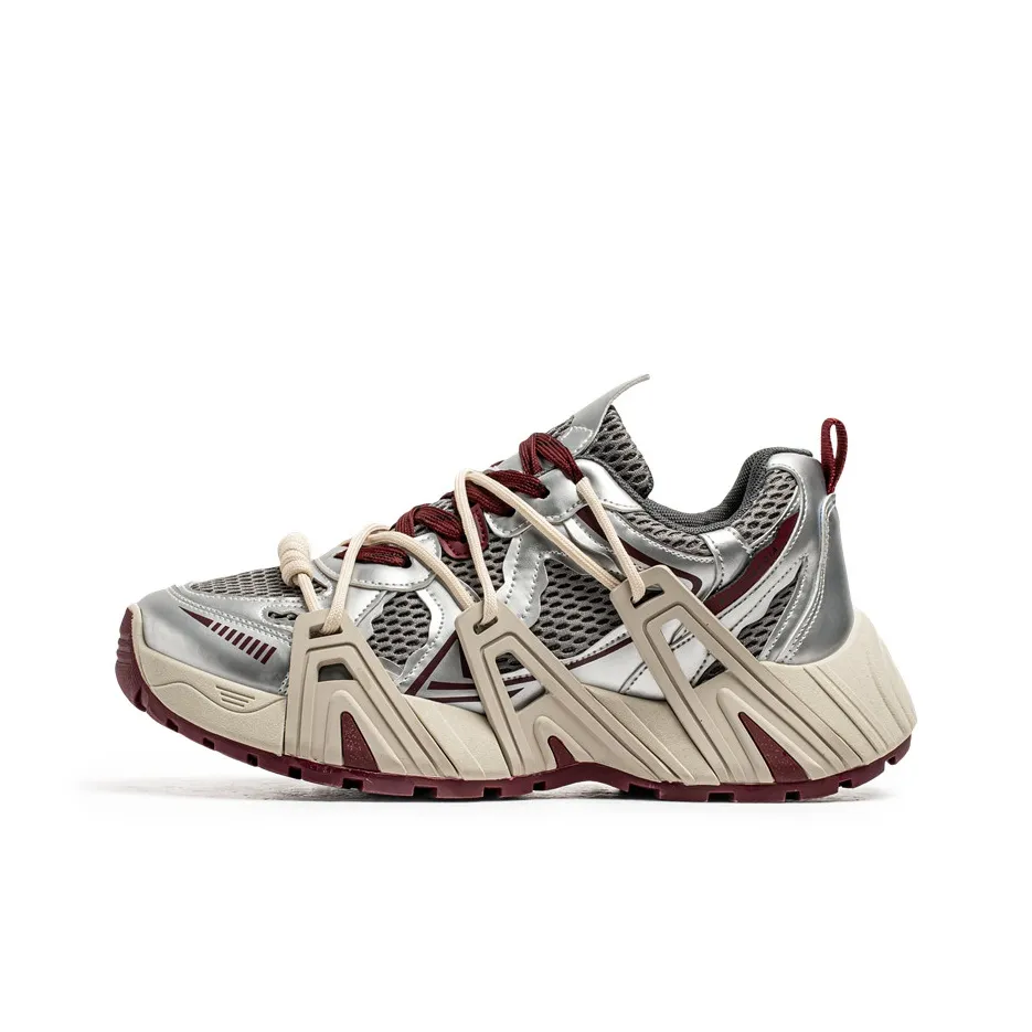 MIIOW Обувь Износостойкая и Противоскользящая Низкий Топ Толстая Подошва Мужская