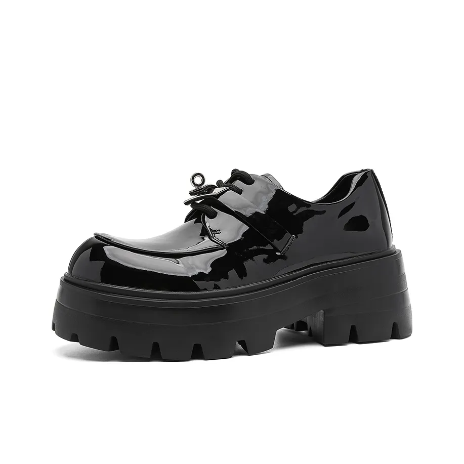 ZHENRAN Блестящий Derby Обувь Повседневные кожаные туфли Мужской