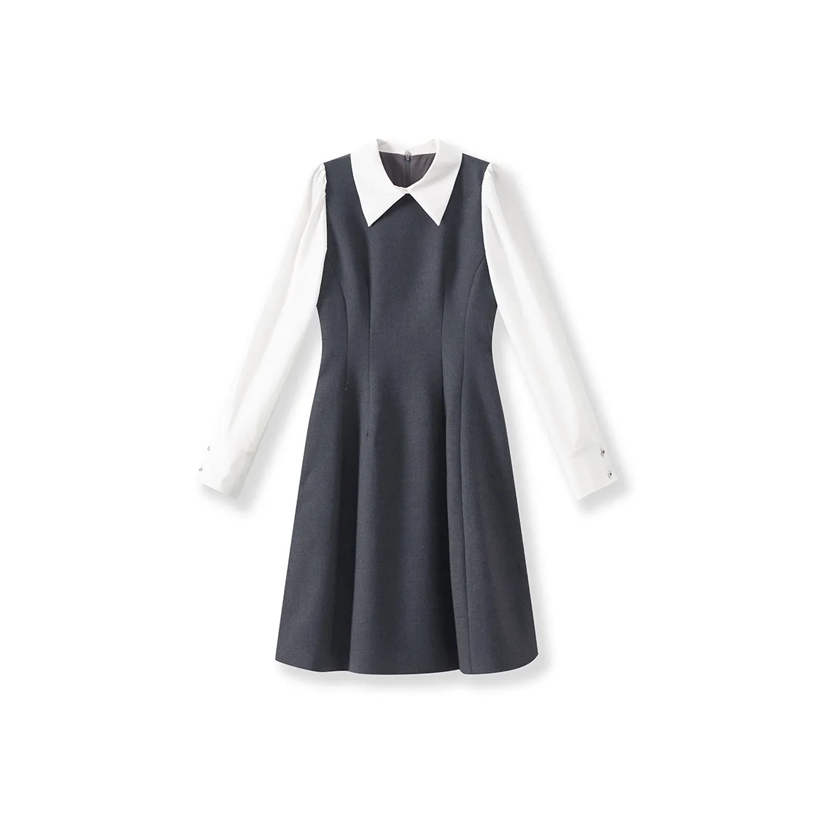 MH Серый Женские Длинные Платья с Длинными Рукавами