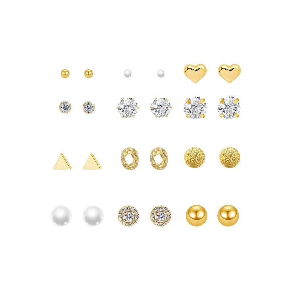 BHI Сплав Серьги-гвоздики Женские