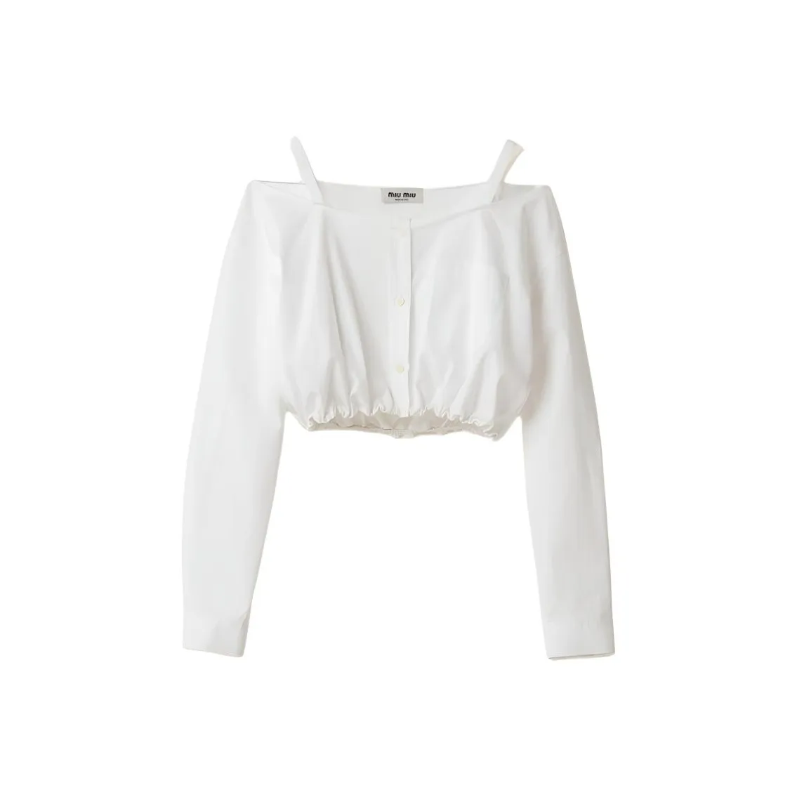 MIU MIU Crop Tops Women's White