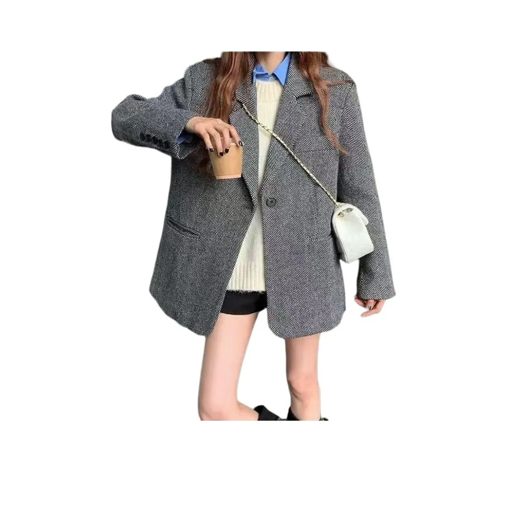 XIANSINIAO Темно-серый Женский Пальто