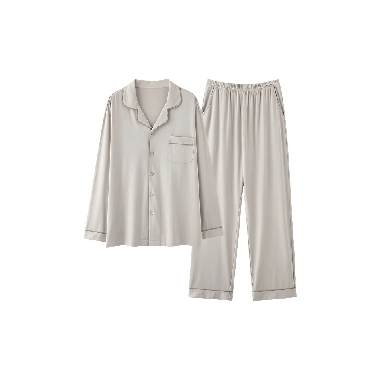 Mulong Family Элегантный Серый Мужской Пижамный Комплект