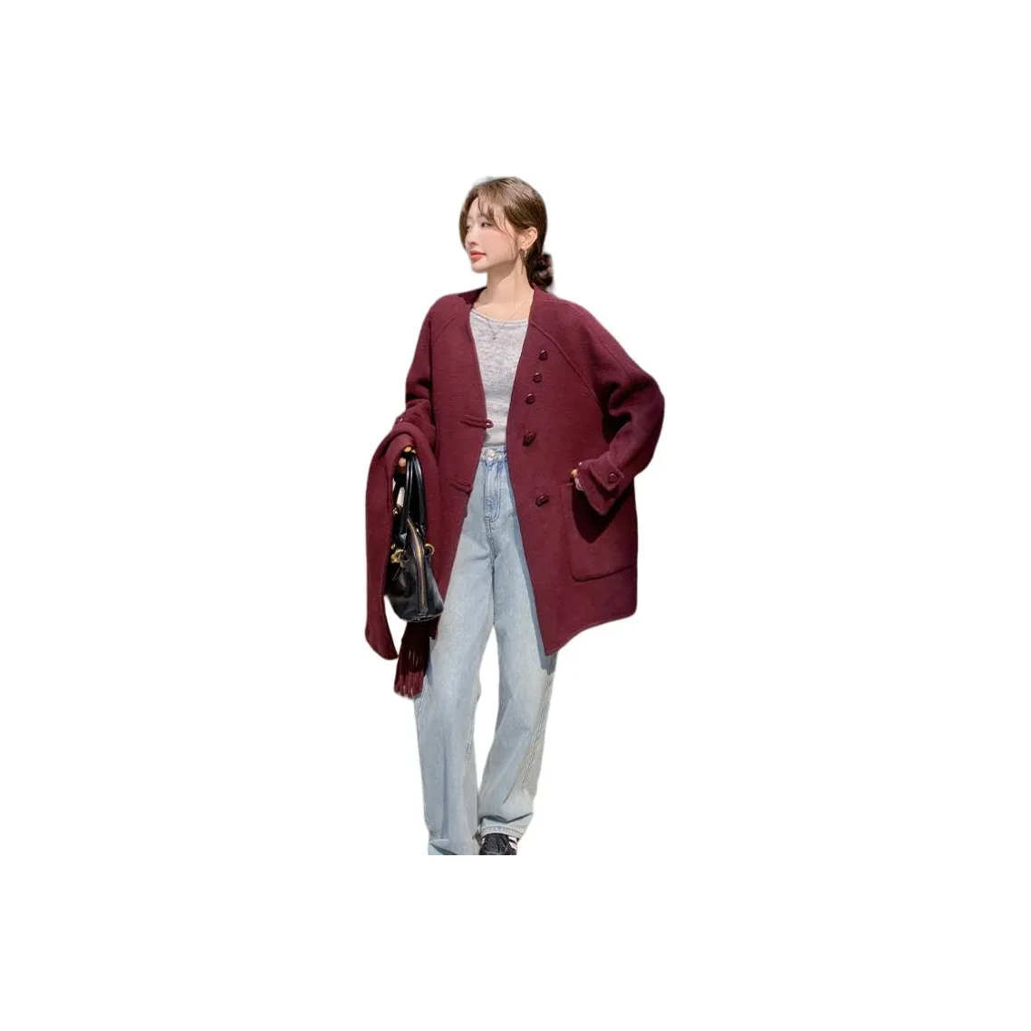 MEXICAN Ангора Красный Женское Пальто