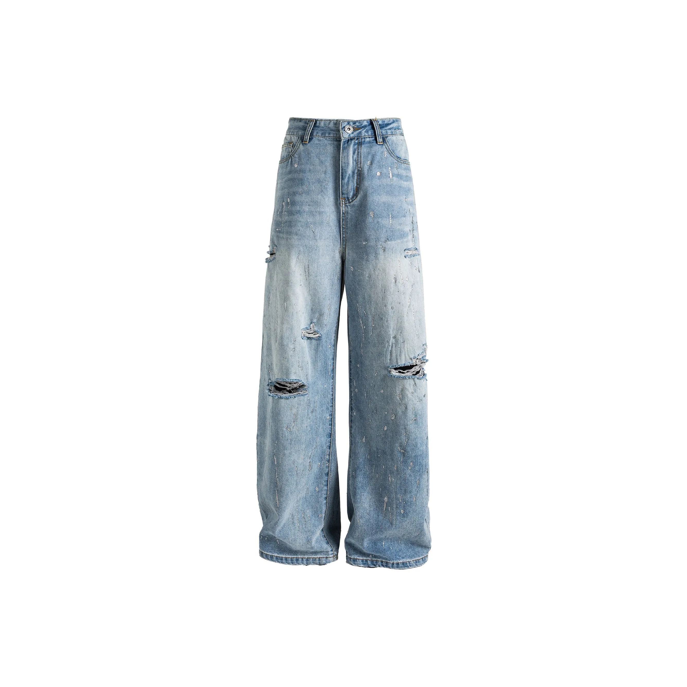 PANDA ADEVIL Светло-синие Унисекс Джинсы