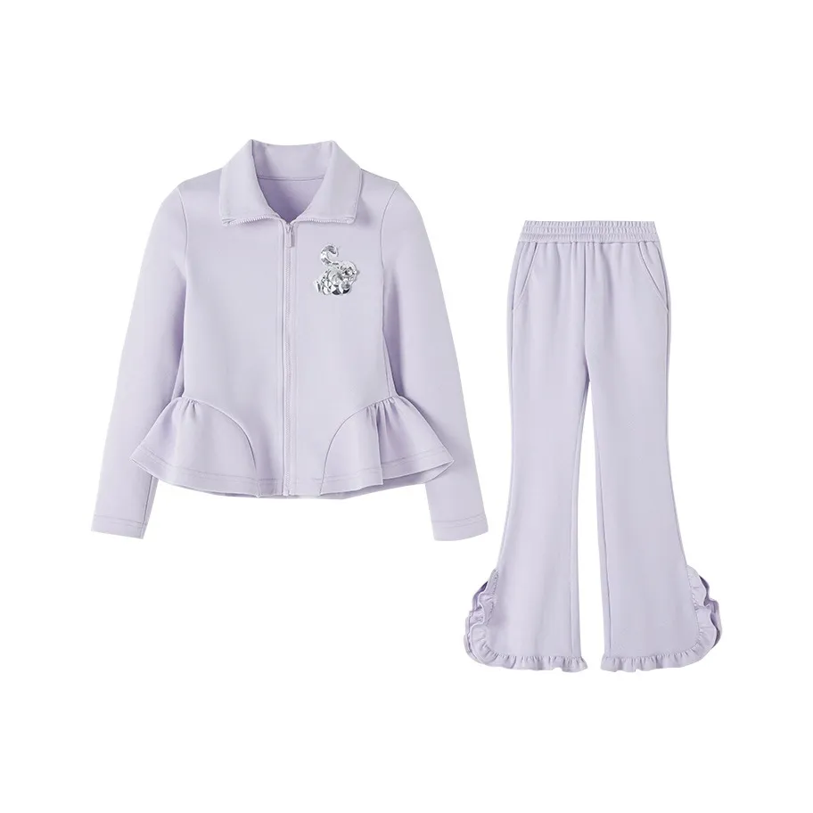 YUANYUAN GIRL Спортивный костюм Осенний Двухкомпонентный комплект для детей 3-7 лет
