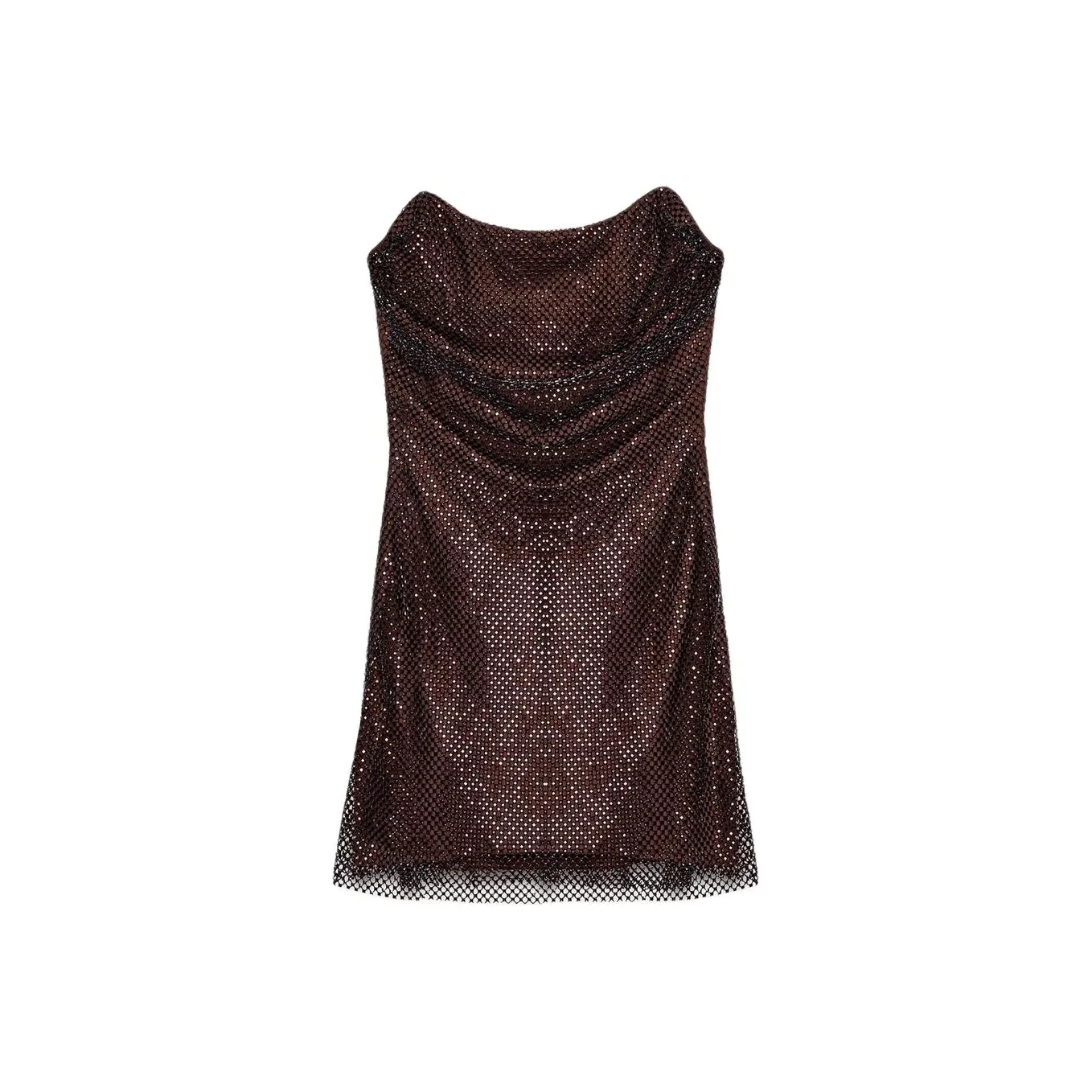 ZARA Баклажаново-фиолетовые Женские Платья без рукавов