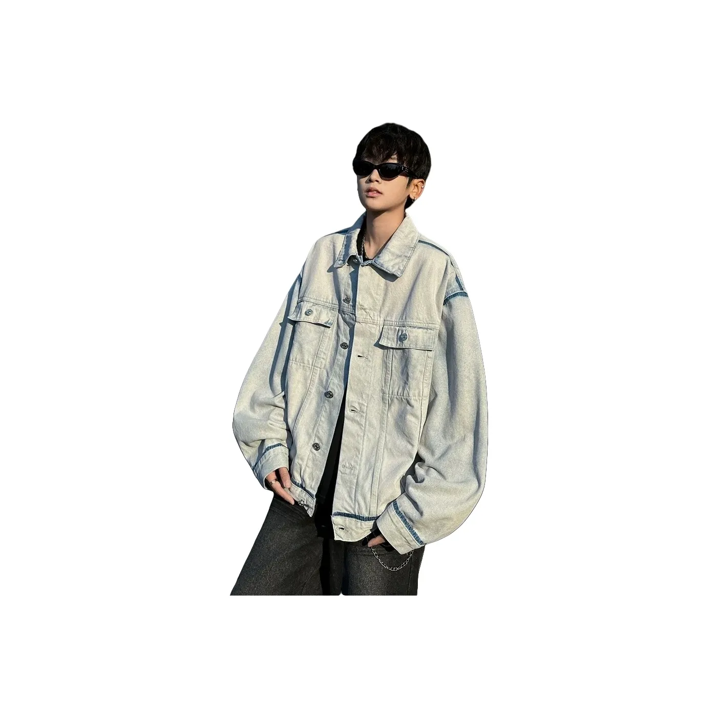 Bug Small Green Denim Jacket Unisex Bug Small Green Деним Куртка Унисекс