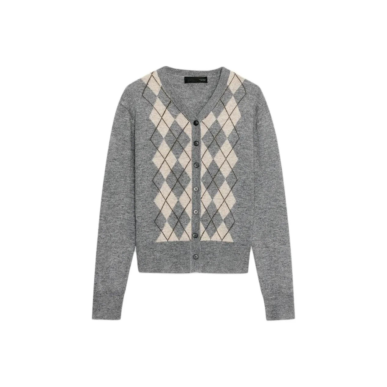 ZARA Зебра с принтом серый женский трикотаж