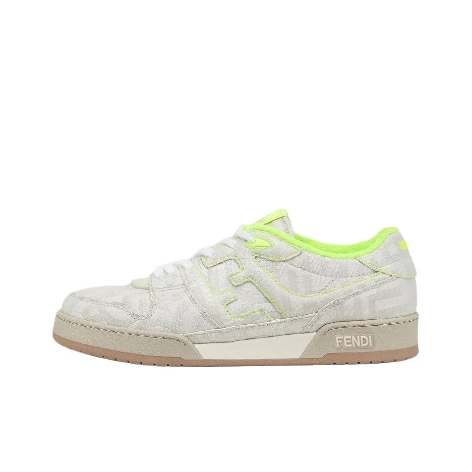 FENDI Match Skateboard Shoes Men Low Top White