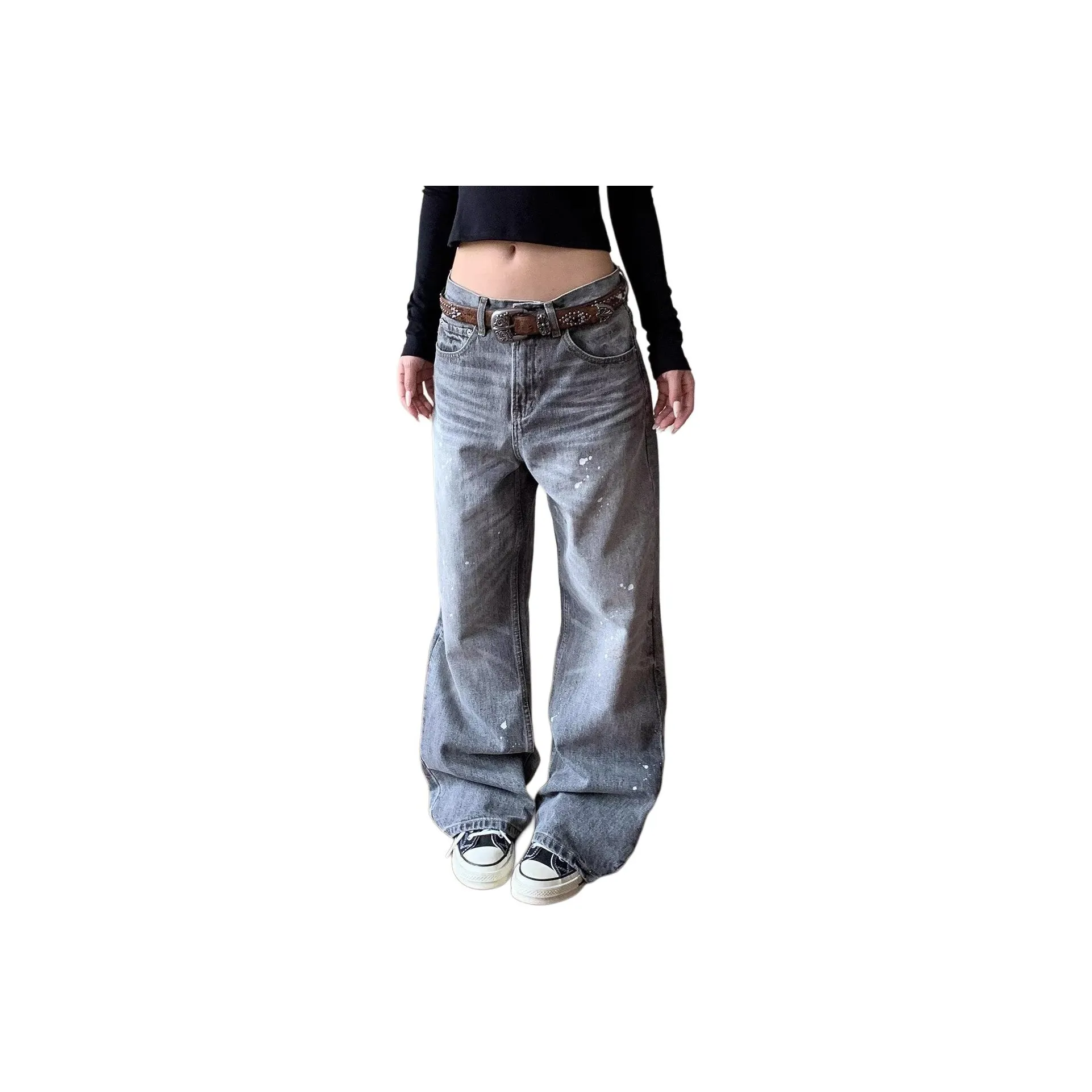 CASTLE WOODS Серый Женские Джинсы