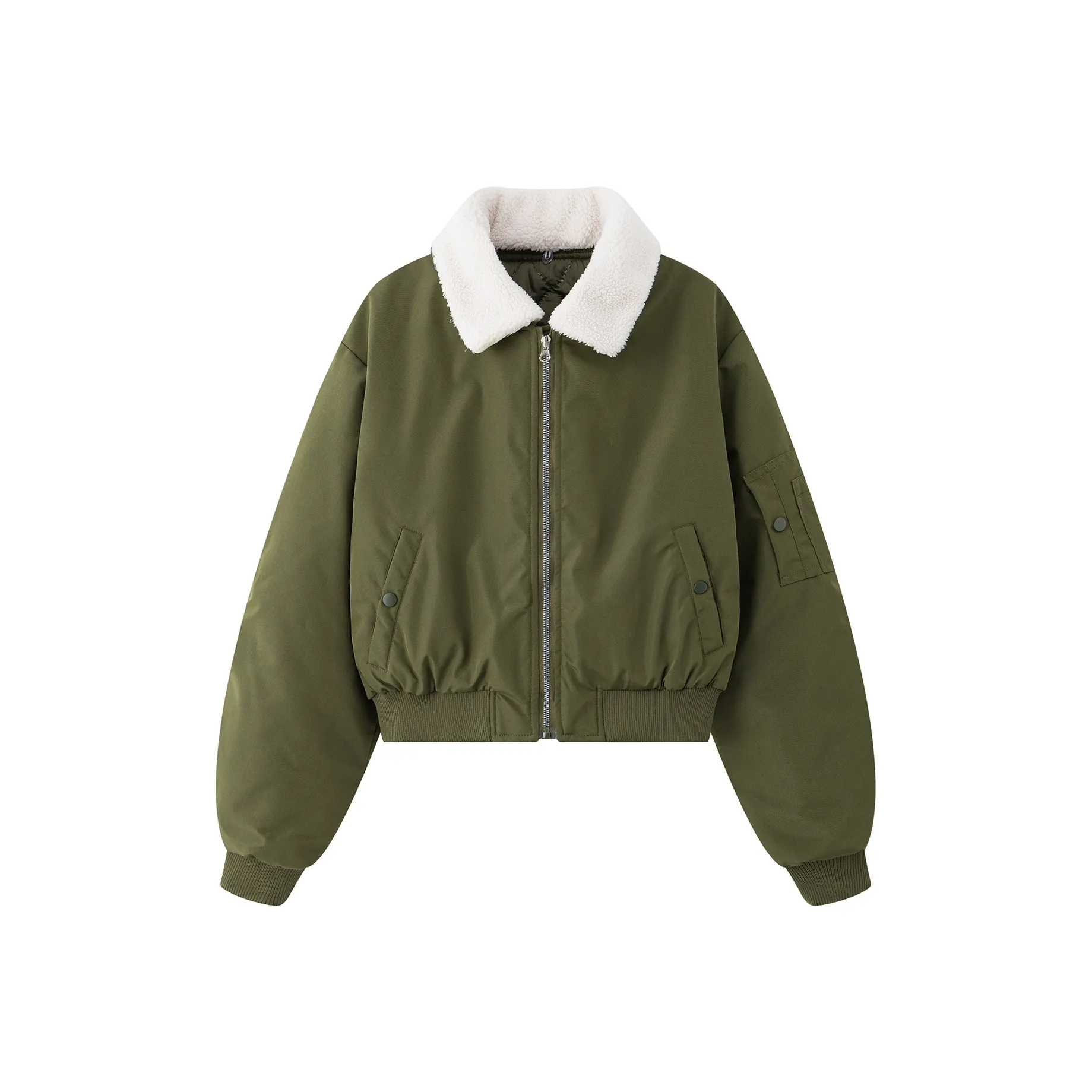 VKXOW Зеленый Женский Пуховик