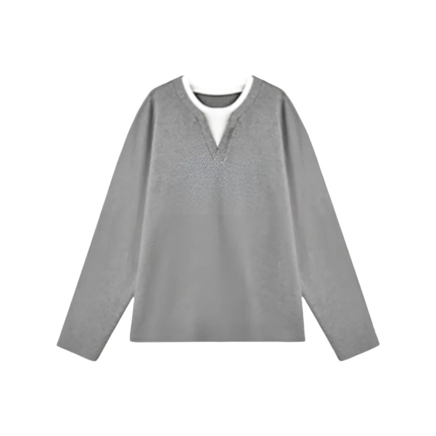 SINBOS Туманный Бархат Серый Мужская T-Рубашка