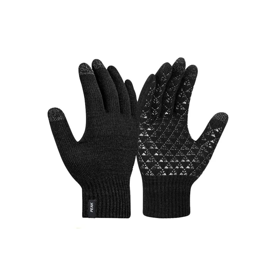 PEAK Акриловые вязаные перчатки унисекс разноцветные