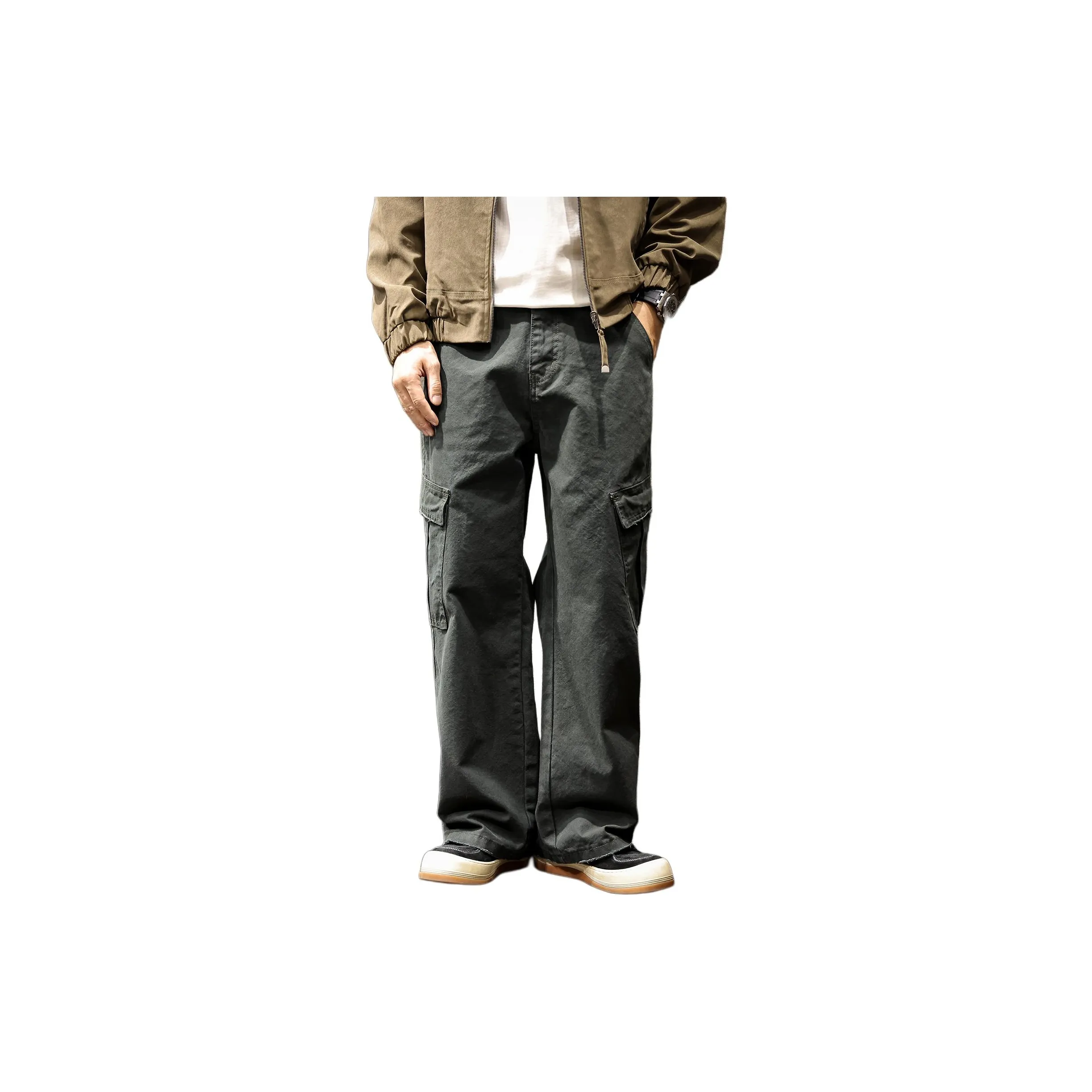 LUJIEBANG Army Jasper Men's Casual Pants LUJIEBANG Army Яшмовый Мужские Повседневные Брюки