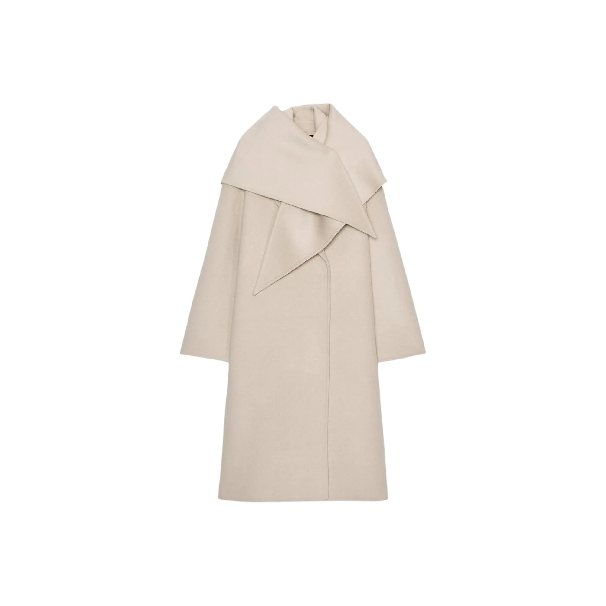 ZARA ZW Series Белое Женское Пальто